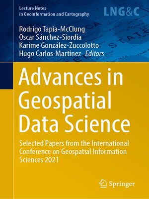 cover image of Advances in Geospatial Data Science